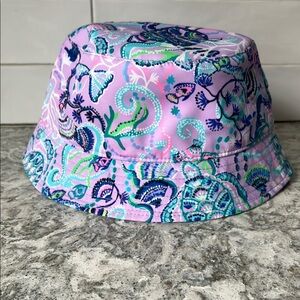 🆕Lilly Pulitzer Kids Paisley Bucket Hat NWOT🐢